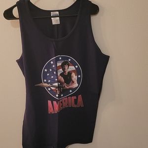 Rambo America tank top